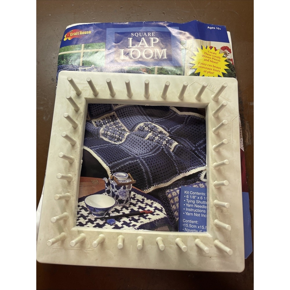 Craft House Square Lap Loom Vintage Item 10211 With Instructions Only
